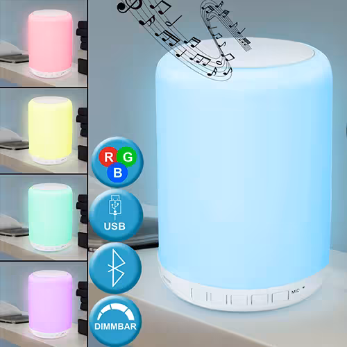 Dimmbare RGB LED Tischleuchte