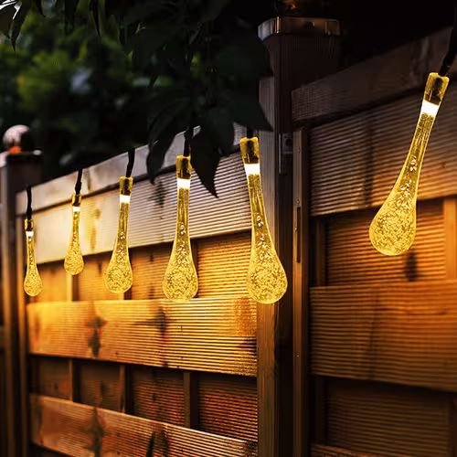 LED Solar Lichterkette 6 Flammig